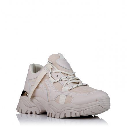 Lace up Sneaker Cream 