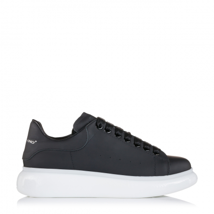 FENOMILANO 2301 Leather Sneaker  Μαύρο