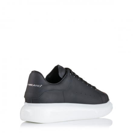 FENOMILANO 2301 Leather Sneaker  Μαύρο
