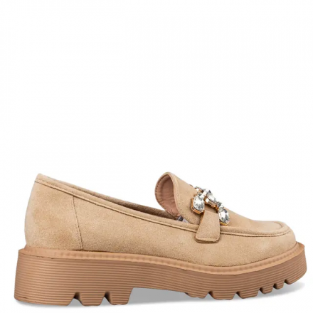 ENVIE SHOES E63-19316 CHUNKY LOAFERS Loafer  Μπεζ