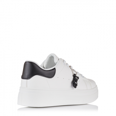 PLATO OX-23351 Sneaker  Λευκό/Μαύρο