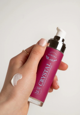 AURORA Crystal Peptide Boost Face Cream Moisturiser SPF25, 50ml Sunscreen