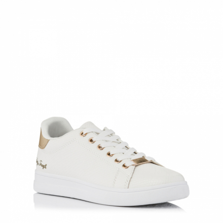 PLATO Sneaker  Λευκό/Χρυσό 
