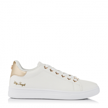 PLATO 0X-2528 Linnea Sneaker  Λευκό/Χρυσό