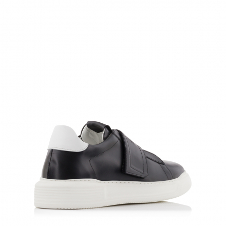 FENOMILANO 3083 Sneaker Leather Μαύρο/Λευκό