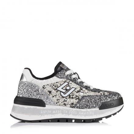 LIU JO BF4047TX007 AMAZING 26 Sneaker  Silver/Black