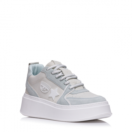 CHIARA FERRAGNI SCHOOL Sneaker  Light Grey/Ice Blue 