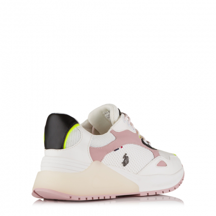 U.S. Polo Assn. BONYE004 Sneaker  Λευκό/Ροζ 