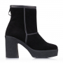 IN LONDON Block Heel Boot  Black