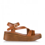 TOMAS Leather Sandal  Camel 