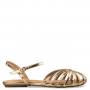 ENVIE SHOES SLINGBACK FLAT SANDALS Sandal  Gold 