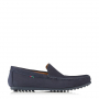 ANTONIO Antonio Eric Moccasin Leather NUBUCK Perforated Blue